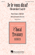 cover Je Le Vous Dirai! SSA choral sheet music cover